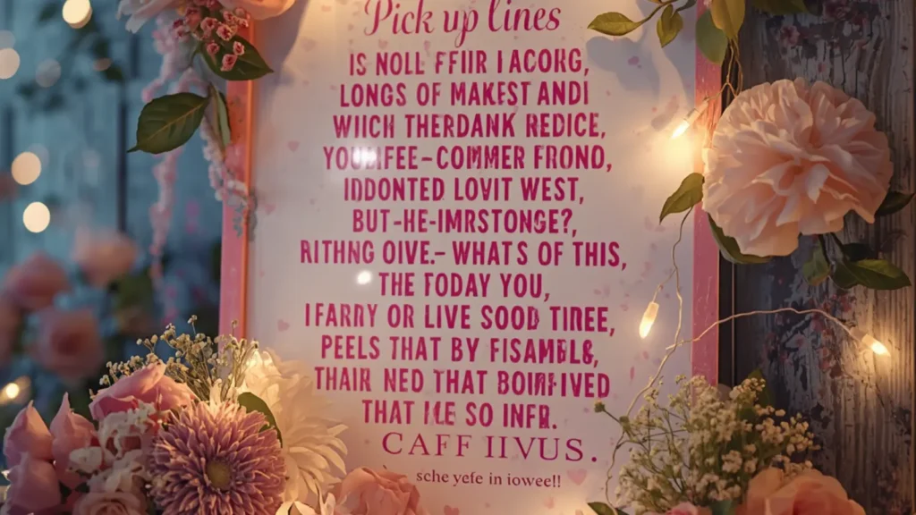 romantic pick up lines